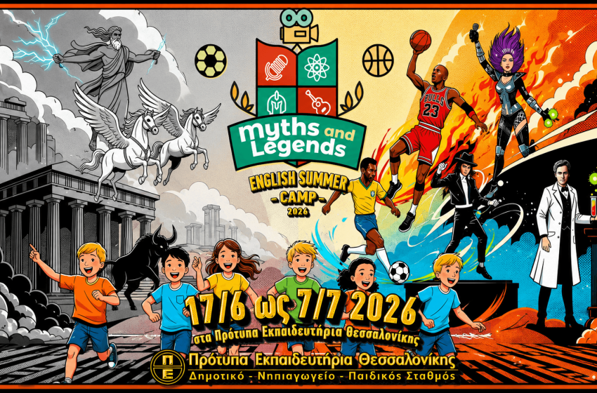 English Summer Camp 2026: ﻿«Myths and Legends at Protypa»  - Οι εγγραφές ξεκίνησαν