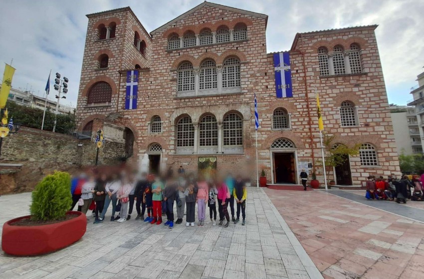 Επίσκεψη της Ε’ Δημοτικού στον Ιερό Ναό του Αγίου Δημητρίου